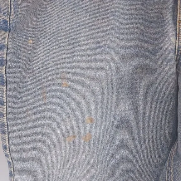 Carhartt Mens 40x30 Traditional Fit Distressed Stonewash Denim Jeans B180 STW - Picture 6 of 7